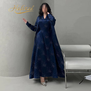 green emerald velvet dress Shay Islamic Evening Dress – ModaZehrada main image 1