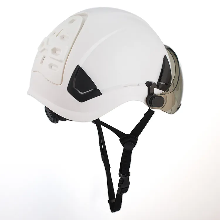 Hoge Kwaliteit Duurzame Veiligheidshelm Helmen Werken Ansi Veiligheidshelm Met Doorzichtige Bril