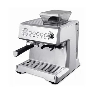 コーヒー豆グラインダー付きプロフェッショナル15Barエスプレッソマシン半自動コーヒーマシン