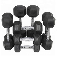 Ensemble d'haltères hexagonaux à tête ronde en acier de 60 kg pour hommes, pour usage en salle de sport, avec support d'haltères de qualité commerciale