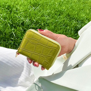 Wholesale Price PU Leather Women's <b>Small</b> Short Wallet Zipper Fashionable Lady <b>Purse</b> Featuring Fruit Polyester Custom Logo - Product Image 4