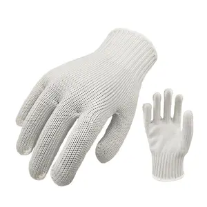 Best Selling Wearable Cut Resistant White PVC Safety Hand Protection Indestructible Gloves