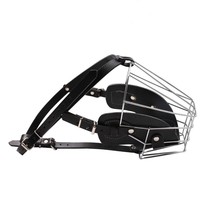 Kingtale Pet Supplier Masque Wire Basket Straps Muselière pour chien Rubans en métal personnalisés solides pour animaux de compagnie Pit Bull Cuir réglable
