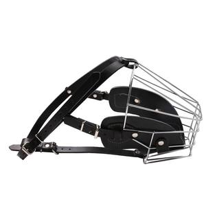 Kingtale Fornecedor de Mascaras para animais de estimação, correias de arame para focinho de cachorro, metal, fitas personalizadas, couro ajustável, sólido para animais de estimação - Product Image 3