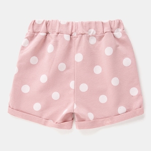 Tienda en Línea de Ropa al por Mayor, Pantalones Cortos Infantiles de Tela con Estampado de Lunares para Niños - Product Image 4