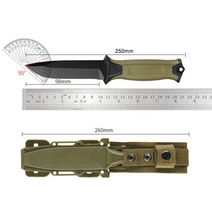 HEYI HK245 couteau de poche noir multifonctionnel Portable de qualité industrielle nouveau couteau de Camping en plein air lame en acier <span class=keywords><strong>brise</strong></span>-vitre - Product Image 4