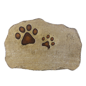 Custom Pet Paw Print Resin Plaque, Lifelike <strong>Dog</strong> and Cat Paws <strong>Memorial</strong> <strong>Stone</strong>, Engraved Garden Decor for Pet Lovers - Product Image 4