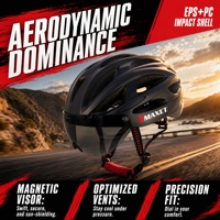 Casque de cyclisme pour adulte Sport Léger Universel Vélo Ville Vélo Électrique Casque d'équitation avec normes CE et lentille magnétique