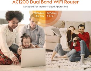 <span class=keywords><strong>Tenda</strong></span> เราเตอร์อินเทอร์เน็ตอัจฉริยะเราเตอร์ WiFi แบบสองย่าน AC1200 <span class=keywords><strong>AC5</strong></span>สีขาว - Product Image 6