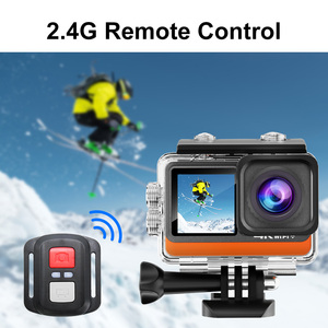 Cámara de Acción 4K 60FPS 30MP con Pantalla Táctil Dual, EIS, Sumergible hasta 30M, con Control Remoto WiFi, Cámara Deportiva - Product Image 4