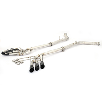 Sistem Knalpot Lengkap MPER Sporty Desain 6 Outlet untuk Mercedes G63 G500 W463 Bahan Stainless Steel Suara Agresif Plug and Play