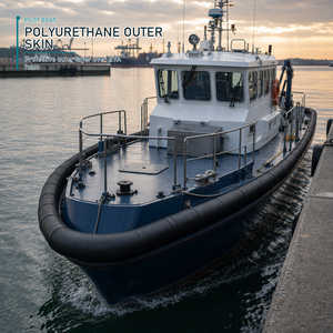 Pare-battage marin en mousse EVA conforme aux normes, avec couche extérieure en PU, pour la protection du travers et des côtés des bateaux pilotes - Product Image 1