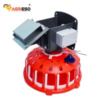 Mangeoire à poulet Agrieso avec plastique PP durable anti-UV pour système d'alimentation automatique des volailles - Nouvelle garantie d'un an