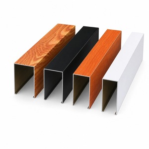 Panneau de plafond en métal profilé en U, moderne, pour bureau, acoustique, insonorisant, ignifuge classe A - Product Image 1