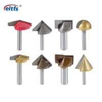 EITFS Carbure CNC Outil De Gravure Pyramide CNC Routeur Bits pour Pierre Jade Bois Fraises V Seres