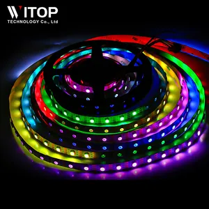 SK9822 (Similar APA102) 1m/5m 30/60/144 leds/pixels/m IP20/IP65/IP67 DATA and CLOCK seperately DC5V Smart led pixel strip