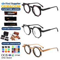 Dernières montures de lunettes optiques pour filles, lunettes de luxe de créateur, logo personnalisé, montures de lunettes uniques, montures rondes fines en acétate
