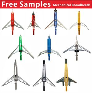 Punta <span class=keywords><strong>de</strong></span> <span class=keywords><strong>Caza</strong></span> Rage Mechanical <span class=keywords><strong>de</strong></span> 100 Granos y 2 Cuchillas, Expandible, con Eje <span class=keywords><strong>de</strong></span> Carbono, Alta Penetración, Afilada, Personalizable HOOYI - Product Image 1