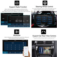 Araba Radyosu Kablosuz CarPlay Android Auto GPS Navigasyon FM Radyo 9 İnç Dokunmatik Ekran Direksiyon Düğmeleriyle Ücretsiz Multimedya Alıcısı