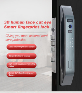 Khóa Thông Minh Chống Trộm Khóa Tuya Rfid Dùng Pin Google Home Khóa Cửa Mật Khẩu Không Chìa Khóa Khóa Cần Gạt Vân Tay - Product Image 3