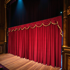 Fornitore di vendita diretta ritardante di fiamma oscurante <span class=keywords><strong>tende</strong></span> di scena <span class=keywords><strong>per</strong></span> <span class=keywords><strong>sala</strong></span> teatro matrimonio su misura di colore e dimensioni - Product Image 1