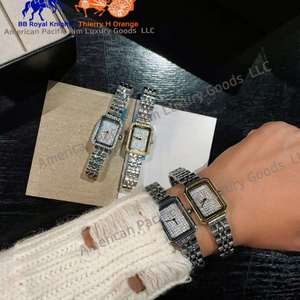 Reloj de Cuarzo con Diamantes para Mujer 2024, Resistente al Agua, Esfera Simple, Elegante, Nuevo, Versátil, de Moda, al por Mayor - Product Image 4