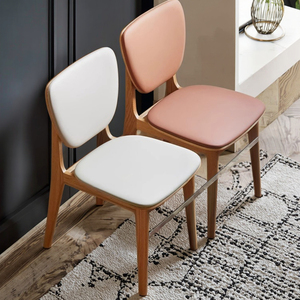 Madeira maciça simples moderna do carvalho que janta a cadeira para o estilo nórdico home para famílias pequenas e restaurantes cadeira macia do saco para o lazer - Product Image 6