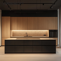 Gabinetes de Cocina Modernos, Diseño Personalizado, Lacado de Alto Brillo, Directo de Fábrica, para Proyectos de Renovación de Cocinas