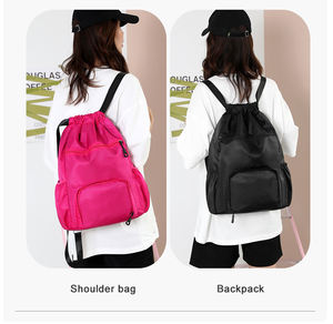 Mochilas con Cordón Personalizadas con Logotipo, Impermeables, para Gimnasio, Deportes, Baloncesto, con Bolsillo con Cremallera - Product Image 4