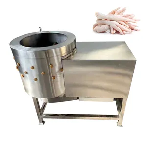 Máquina peladora de piel amarilla para pies de pollo, máquina de limpieza para desollar patas de pollo, Último precio