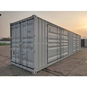 Contenedor 40HQ con dos puertas laterales completamente abiertas para facilitar el carga y descarga. - Product Image 1