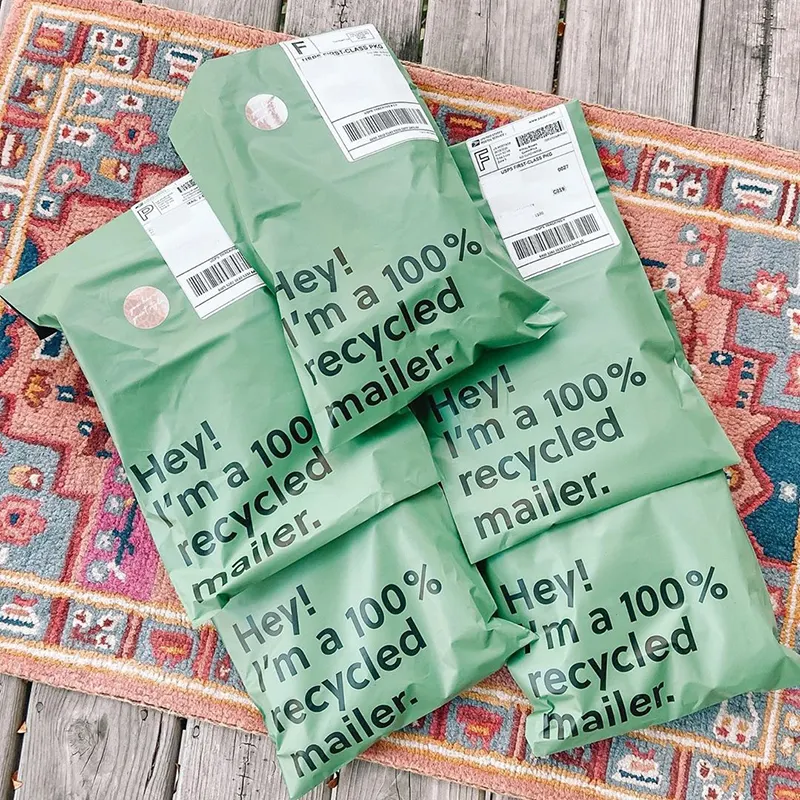 100% Gerecycled Composteerbaar Mailer Bag Poly Mailers Met Eco Vriendelijke Verpakking Enveloppen Levert Mailing Zakken