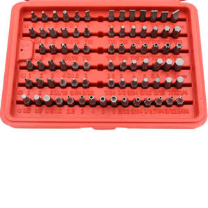 प्लास्टिक बॉक्स 100 टुकड़े पेचकश सिर नोक बिजली पेचकश विस्तार रॉड आस्तीन सेट पार slotted बेर पेचकश सिर - Product Image 2