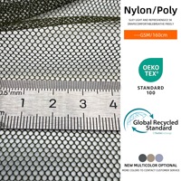 Tissu en maille de nylon 100% respirant et léger de 35 g/m² noir pour robes de soirée et robes à paillettes, tissu en dentelle