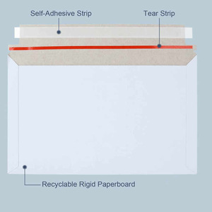 OEM thiết kế màu trắng tự niêm phong dính vận chuyển phong bì chuyển phát nhanh Túi gói cho mailingbrown tập tin Túi - Product Image 2