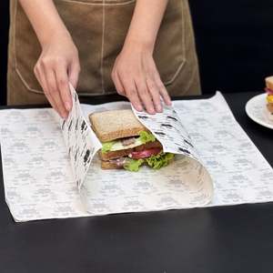 Custom Coffee & Bakery Wrap <b>Paper</b> Logo Printing Biodegradable PE Coated Food <b>Wrapping</b> Sheets for Cookies <b>Eco</b>-<b>Friendly</b> Packaging - Product Image 5