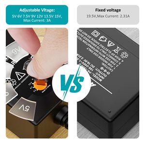 Adaptador de Corriente CA/CC Universal de 45 W, 5 V-15 V, 3 A de Salida, Protección OTP, 8 Conectores, 2 Años de Garantía, Nuevo, para Viajes, Teléfono Móvil - Product Image 3