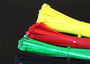 Pasokan langsung pabrik tali ritsleting kabel mengunci sendiri nilon plastik kualitas tinggi dasi ritsleting 7.6*380mm