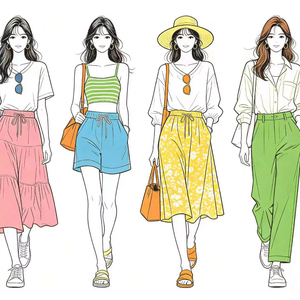 Conjunto de Ropa de Verano Personalizado para Mujer, <span class=keywords><strong>Camiseta</strong></span> Informal y Falda con Cordón, Conjunto de Dos Piezas, Ropa Cómoda para Uso Diario, Fábrica OEM - Product Image 1