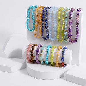 Nouveau Bracelet et Collier Minimaliste <span class=keywords><strong>Chic</strong></span> en Acier Inoxydable Plaqué Or, Bijoux Irréguliers Colorés Effet Écrasé pour Hommes et Femmes - Vente Flash Dina - Product Image 1