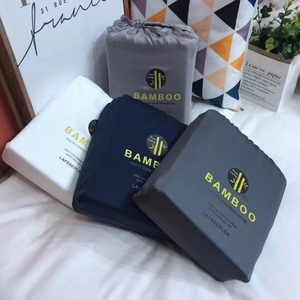 Eco Friendly 100% <strong>Bamboo</strong> Fiber 4-in-1 Bedding Set, Breathable Soft Fitted <strong>Sheet</strong> Flat <strong>Sheet</strong> Pillow Covers for <strong>UK</strong> Sizes - Product Image 1