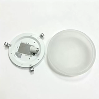 Plafonnier de porche, chambre, cuisine, toilettes, salle de bain, étanche, base en fer, mini LED, luminaire en verre à montage en surface