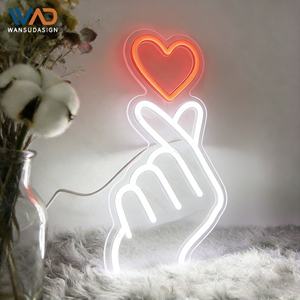 Enseigne néon LED en forme de nœud papillon pour décoration murale, décoration de chambre, enseigne lumineuse pour salon de manucure - Product Image 2