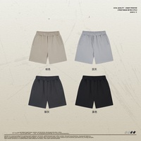 Personnalisé printemps et été lourd 410g laine cercle hommes Shorts basique lâche rue marque de mode cinq quarts pantalon Shorts décontracté