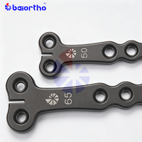 Pelat T Titanium ALPS Veteriner yang Dimodifikasi, Pelat Tulang Titanium untuk Perbaikan Fraktur Anjing, Desain Dimodifikasi untuk Penggunaan Klinik Hewan Peliharaan