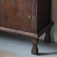 Armoire de rangement en bois massif de style Wabi-sabi japonais, armoire à grain vieilli, buffet à deux portes pour le salon