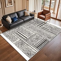 Tapis de luxe moderne en polyester à motifs floraux, fabriqué à la machine, écologique, imperméable et antibactérien, pour la décoration de la maison et le salon