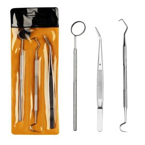 Juego de Herramientas Dentales de Buena Calidad, Kit de Exploración Oral para Dentistas, Espejo, Sonda, Pinzas, Juego de <span class=keywords><strong>Limpieza</strong></span> Dental de 3 Piezas - Product Image 1