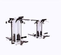 Machine de musculation multifonctionnelle professionnelle à 8 stations pour entraînement complet du corps avec système de croisement de câbles