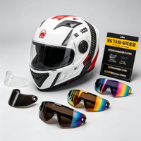 Casque de moto modulable à visière relevable, coque en ABS, haut-parleur Bluetooth intégré, poches